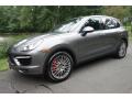 Front 3/4 View of 2014 Porsche Cayenne Turbo #1