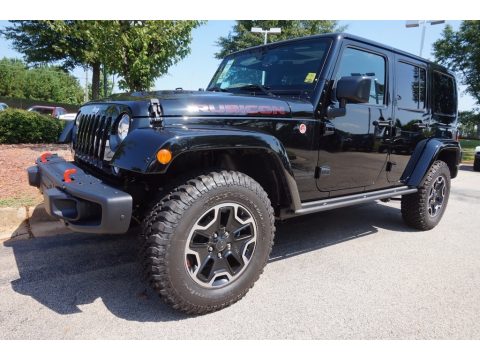 Black Jeep Wrangler Unlimited Rubicon Hard Rock 4x4.  Click to enlarge.