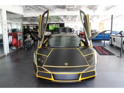 Giallo Evros Lamborghini Murcielago Coupe.  Click to enlarge.