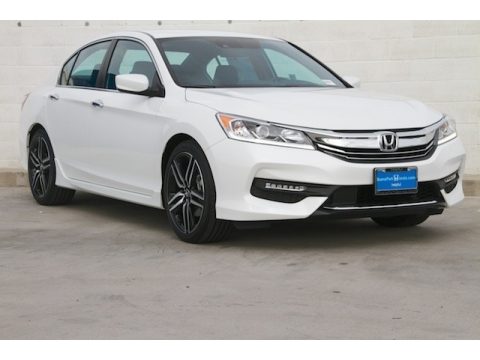 White Orchid Pearl Honda Accord Sport Sedan.  Click to enlarge.