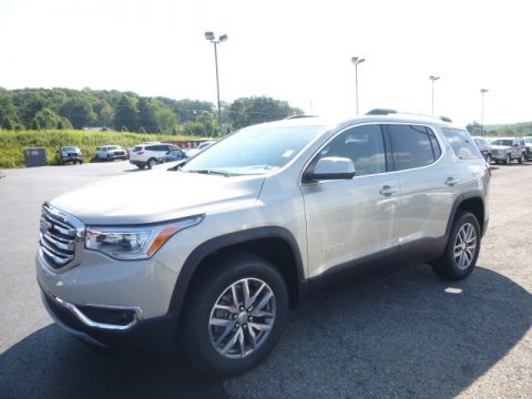Sparkling Silver Metallic GMC Acadia SLE AWD.  Click to enlarge.