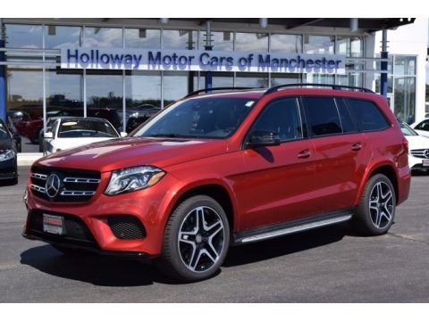 designo  Cardinal Red Metallic Mercedes-Benz GLS 550 4Matic.  Click to enlarge.