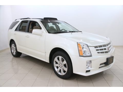 White Diamond Tricoat Cadillac SRX 4 V6 AWD.  Click to enlarge.