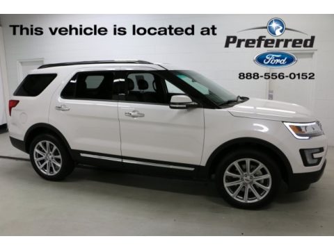 White Platinum Ford Explorer Limited 4WD.  Click to enlarge.