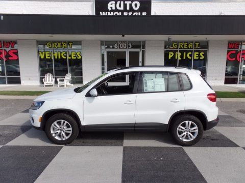 Pure White Volkswagen Tiguan S.  Click to enlarge.
