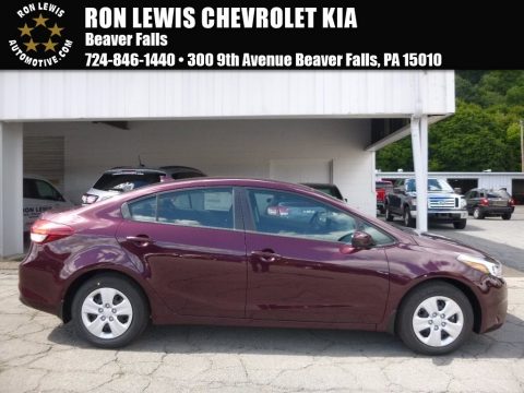 Garnet Red Kia Forte LX.  Click to enlarge.