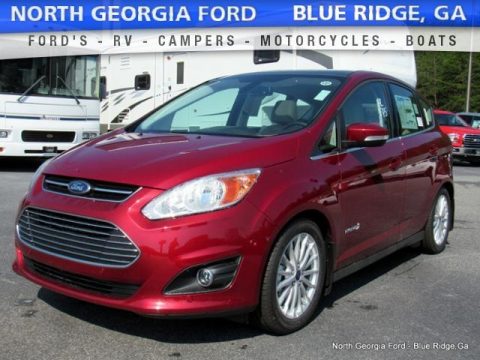 Ruby Red Ford C-Max Hybrid SEL.  Click to enlarge.