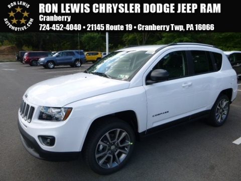 Bright White Jeep Compass Sport SE 4x4.  Click to enlarge.