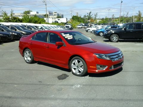 Sangria Red Metallic Ford Fusion Sport AWD.  Click to enlarge.