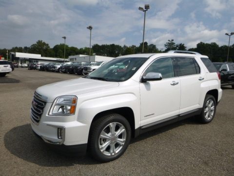 White Frost Tricoat GMC Terrain SLT AWD. Click to enlarge. White Frost Tricoat GMC Terrain SLT AWD. Click to enlarge.