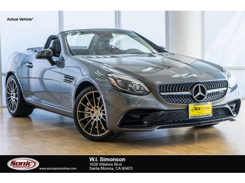 Selenite Grey Metallic Mercedes-Benz SLC 43 AMG Roadster.  Click to enlarge.