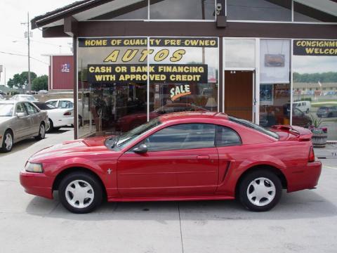 Laser Red Metallic Ford Mustang V6 Coupe.  Click to enlarge.