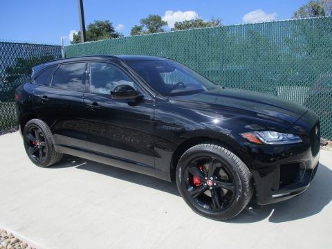 Ebony Black Jaguar F-PACE 35t AWD S.  Click to enlarge.