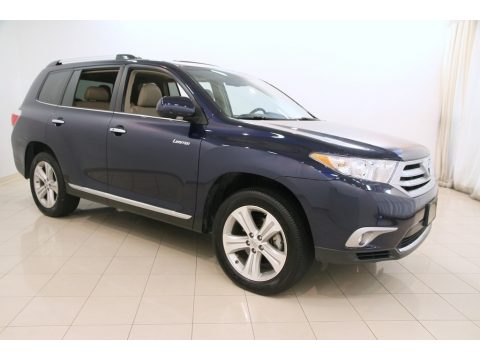 Nautical Blue Metallic Toyota Highlander Limited 4WD.  Click to enlarge.