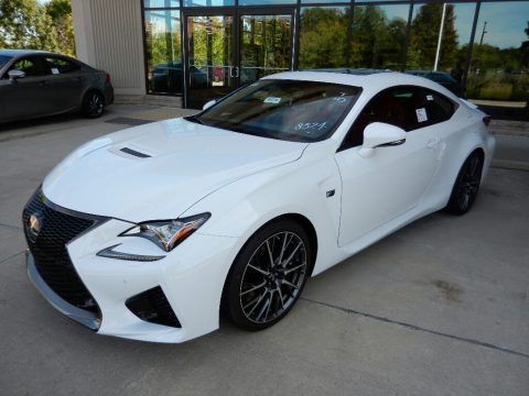 Ultra White Lexus RC F Coupe.  Click to enlarge.