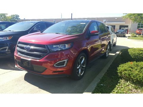 Ruby Red Ford Edge Sport AWD.  Click to enlarge.