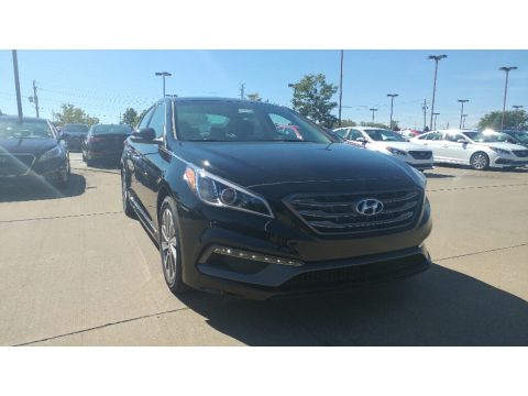 Phantom Black Hyundai Sonata Sport.  Click to enlarge.