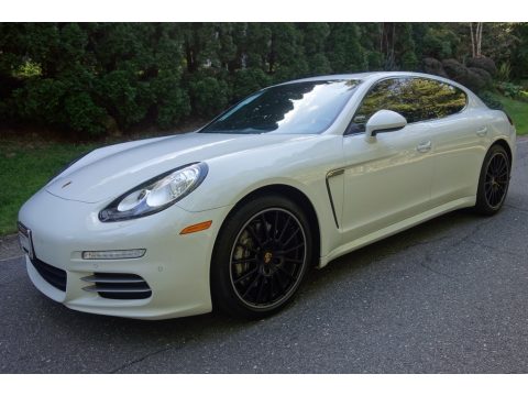 White Porsche Panamera 4.  Click to enlarge.