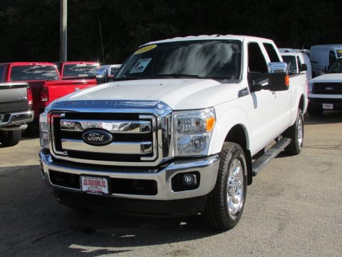 Oxford White Ford F250 Super Duty Lariat Crew Cab 4x4.  Click to enlarge.