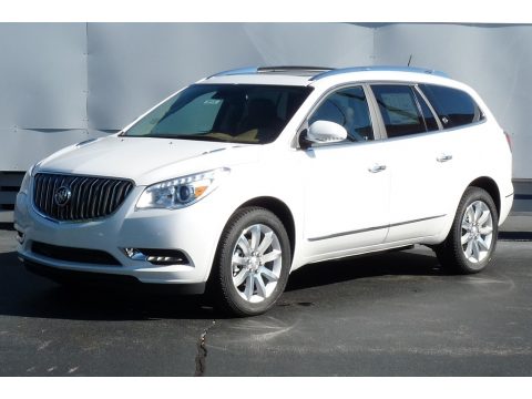 White Frost Tricoat Buick Enclave Premium AWD.  Click to enlarge.