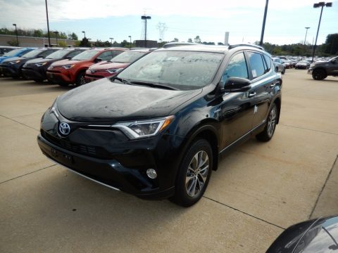 Black Sand Pearl Toyota RAV4 XLE Hybrid AWD.  Click to enlarge.