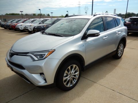 Classic Silver Metallic Toyota RAV4 Limited Hybrid AWD.  Click to enlarge.