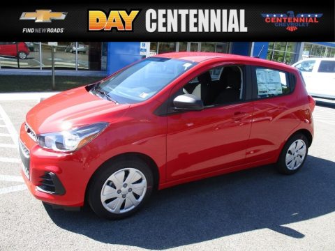 Red Hot Chevrolet Spark LS.  Click to enlarge.