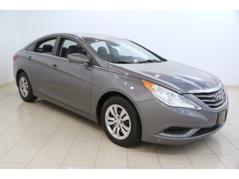 Harbor Gray Metallic Hyundai Sonata GLS.  Click to enlarge.
