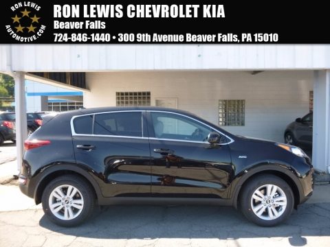 Black Cherry Kia Sportage LX AWD.  Click to enlarge.