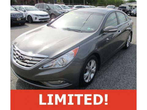 Harbor Gray Metallic Hyundai Sonata Limited.  Click to enlarge.