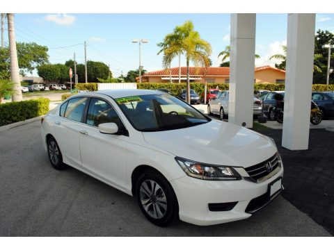 White Orchid Pearl Honda Accord LX Sedan.  Click to enlarge.