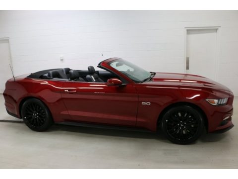 Ruby Red Ford Mustang GT Premium Convertible.  Click to enlarge.