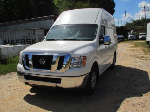Blizzard White Nissan NV 2500 HD SV High Roof.  Click to enlarge.