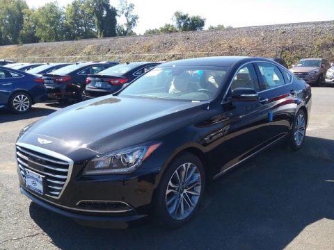 Caspian Black Hyundai Genesis G80 AWD.  Click to enlarge.