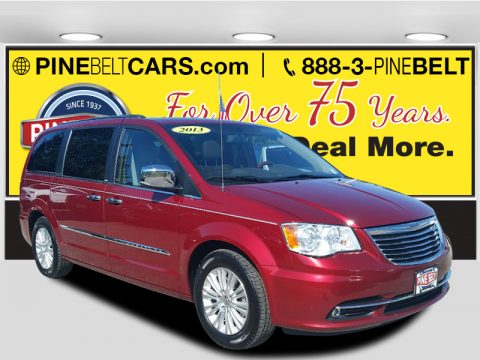 Deep Cherry Red Crystal Pearl Chrysler Town & Country Limited.  Click to enlarge.