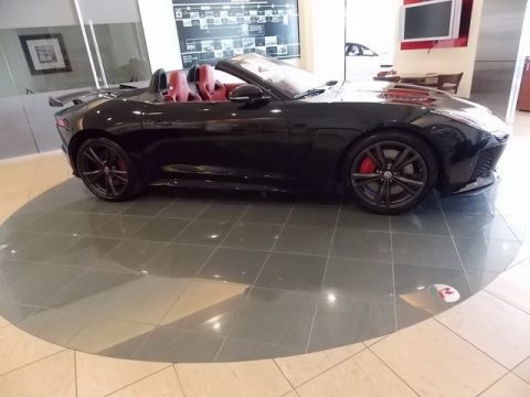 Ultimate Black Jaguar F-TYPE SVR AWD Convertible.  Click to enlarge.