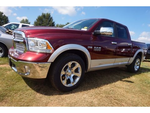 Delmonico Red Pearl Ram 1500 Laramie Crew Cab.  Click to enlarge.