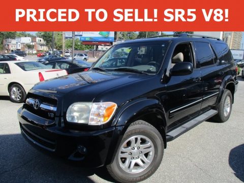 Black Toyota Sequoia SR5 4WD.  Click to enlarge.