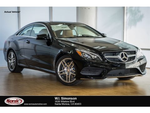 Black Mercedes-Benz E 400 Coupe.  Click to enlarge.