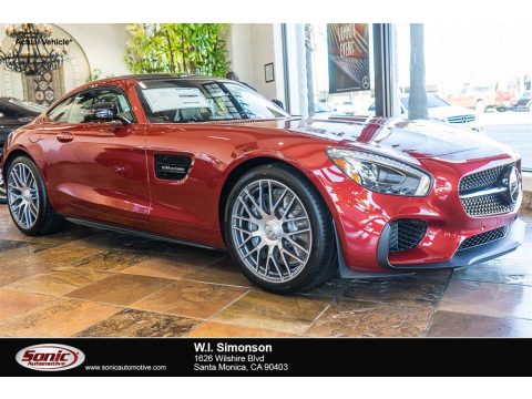 designo Cardinal Red Mercedes-Benz AMG GT Coupe.  Click to enlarge.