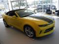 Front 3/4 View of 2017 Chevrolet Camaro LT Convertible #9