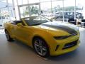 Front 3/4 View of 2017 Chevrolet Camaro LT Convertible #10