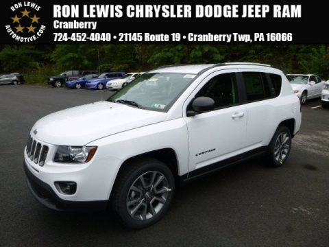 Bright White Jeep Compass Sport SE 4x4.  Click to enlarge.
