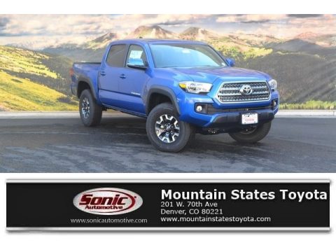 Blazing Blue Pearl Toyota Tacoma TRD Off Road Double Cab 4x4.  Click to enlarge.