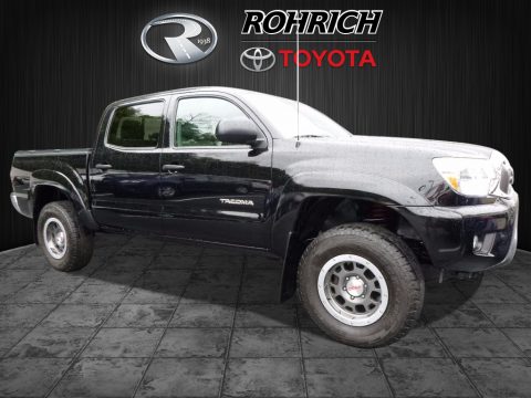 Black Toyota Tacoma V6 TRD Double Cab 4x4.  Click to enlarge.