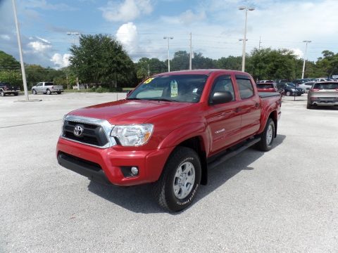 Inferno Orange Toyota Tacoma TRD Sport Double Cab 4x4.  Click to enlarge.