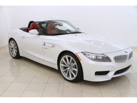 Mineral White Metallic BMW Z4 sDrive35i.  Click to enlarge.