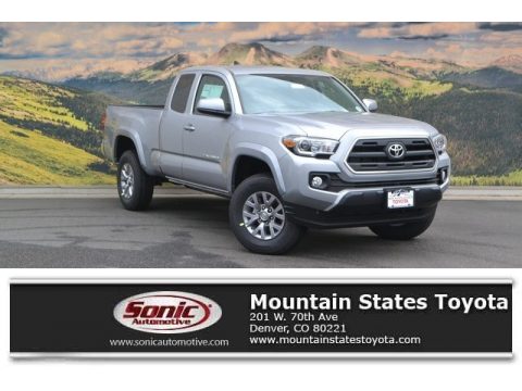 Silver Sky Metallic Toyota Tacoma SR5 Access Cab 4x4.  Click to enlarge.