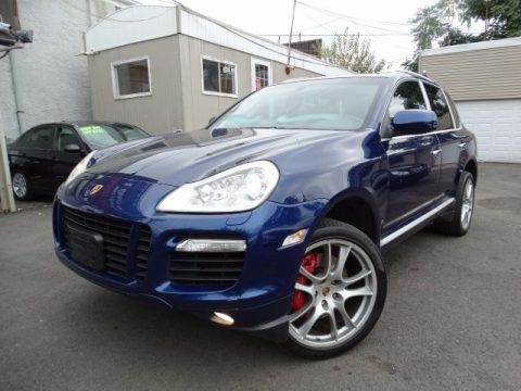 Marine Blue Metallic Porsche Cayenne Turbo.  Click to enlarge.