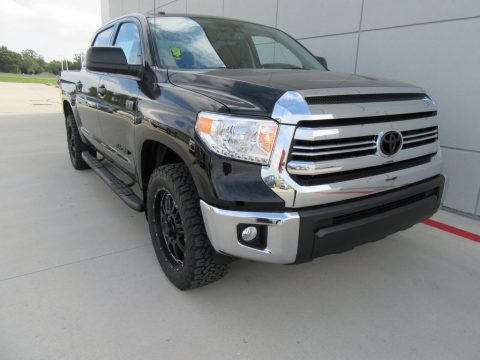 Midnight Black Metallic Toyota Tundra SR5 CrewMax 4x4.  Click to enlarge.